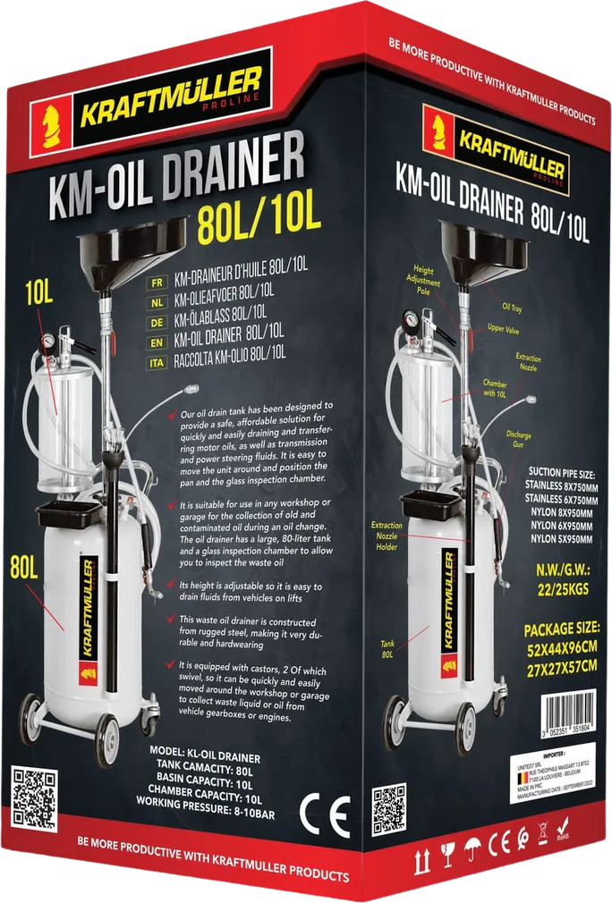 80L capacity handles a full service day