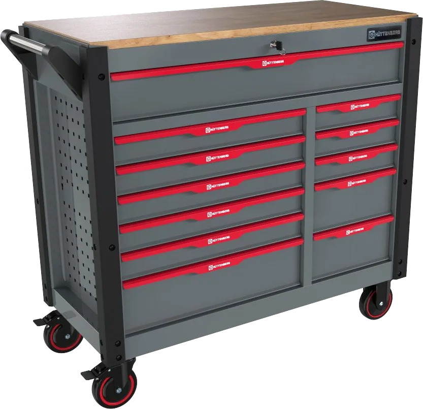 Jumbo Pro Workshop Trolley, 12 Drawers