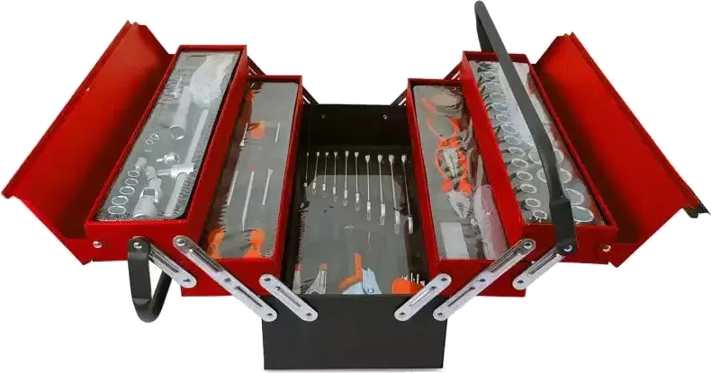 Chrome Vanadium Tool Box, 85 Pieces