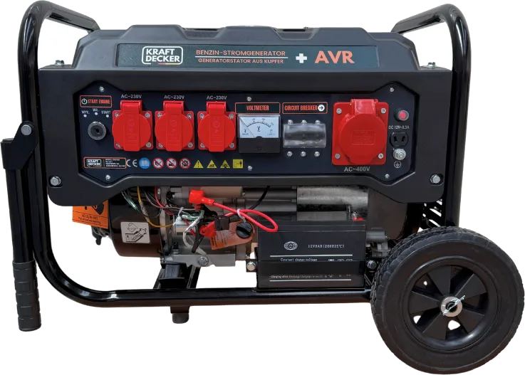Soundproofed Petrol Generator 8.5 kW (8500W) with AVR