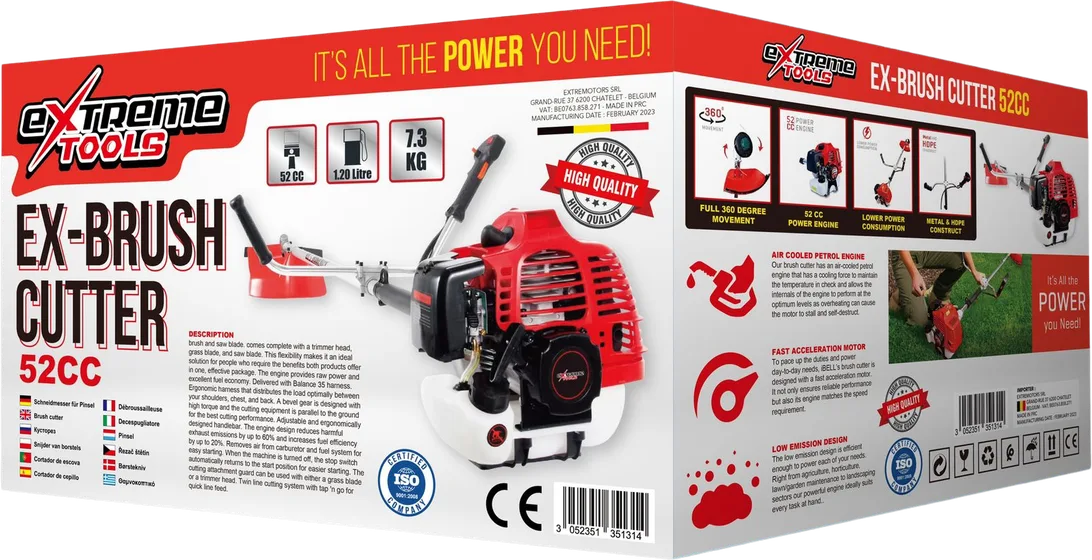 High-displacement power for heavy vegetation