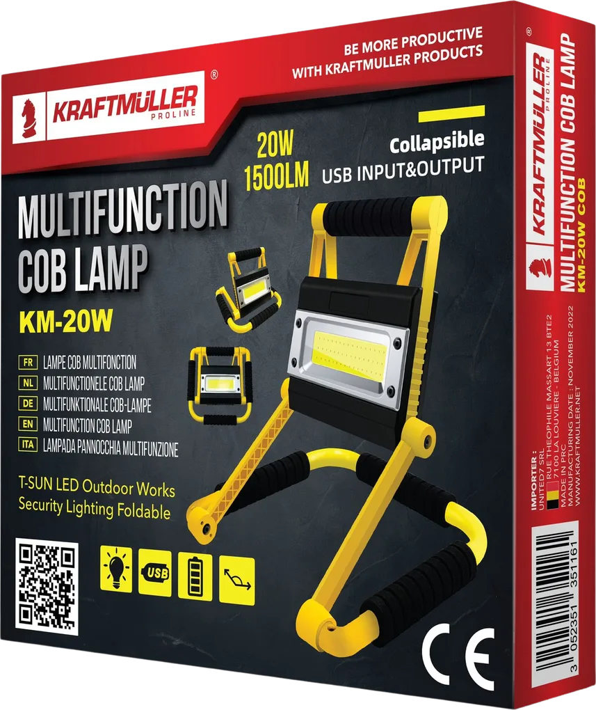 Bright, wide-area COB light