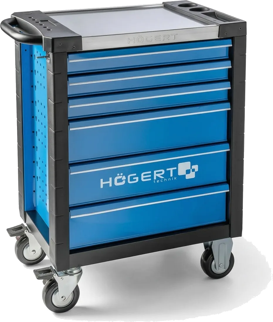 Hogert Premium 6-Drawer Workshop Trolley (Empty)