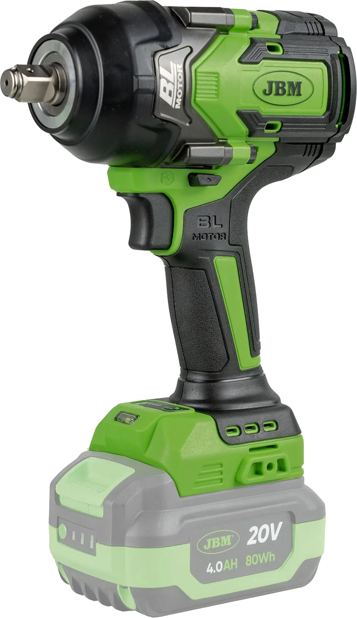 JBM Brushless Cordless Impact Wrench 1/2 Inch, 1000 Nm