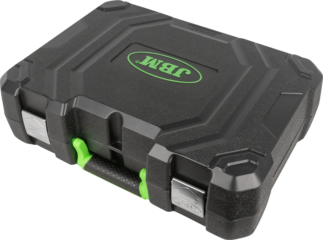Built-in LED and included storage
