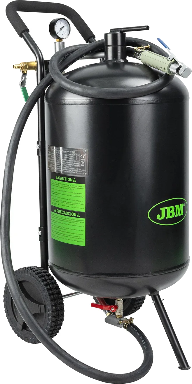 JBM Portable High-Pressure Sandblasting Tank 63 L, 125 PSI