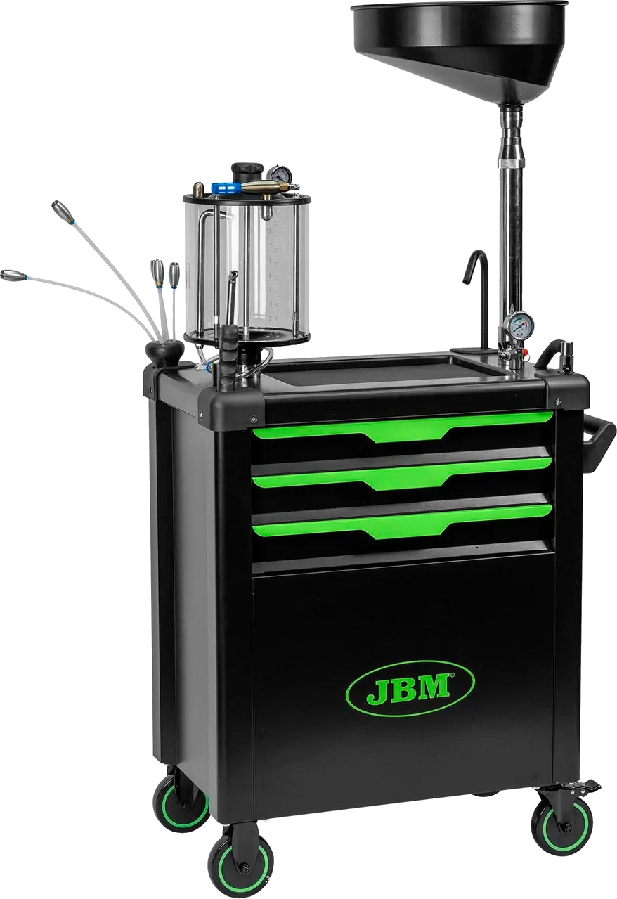 Mobile Oil Collector Cart with Suction System and Baffles