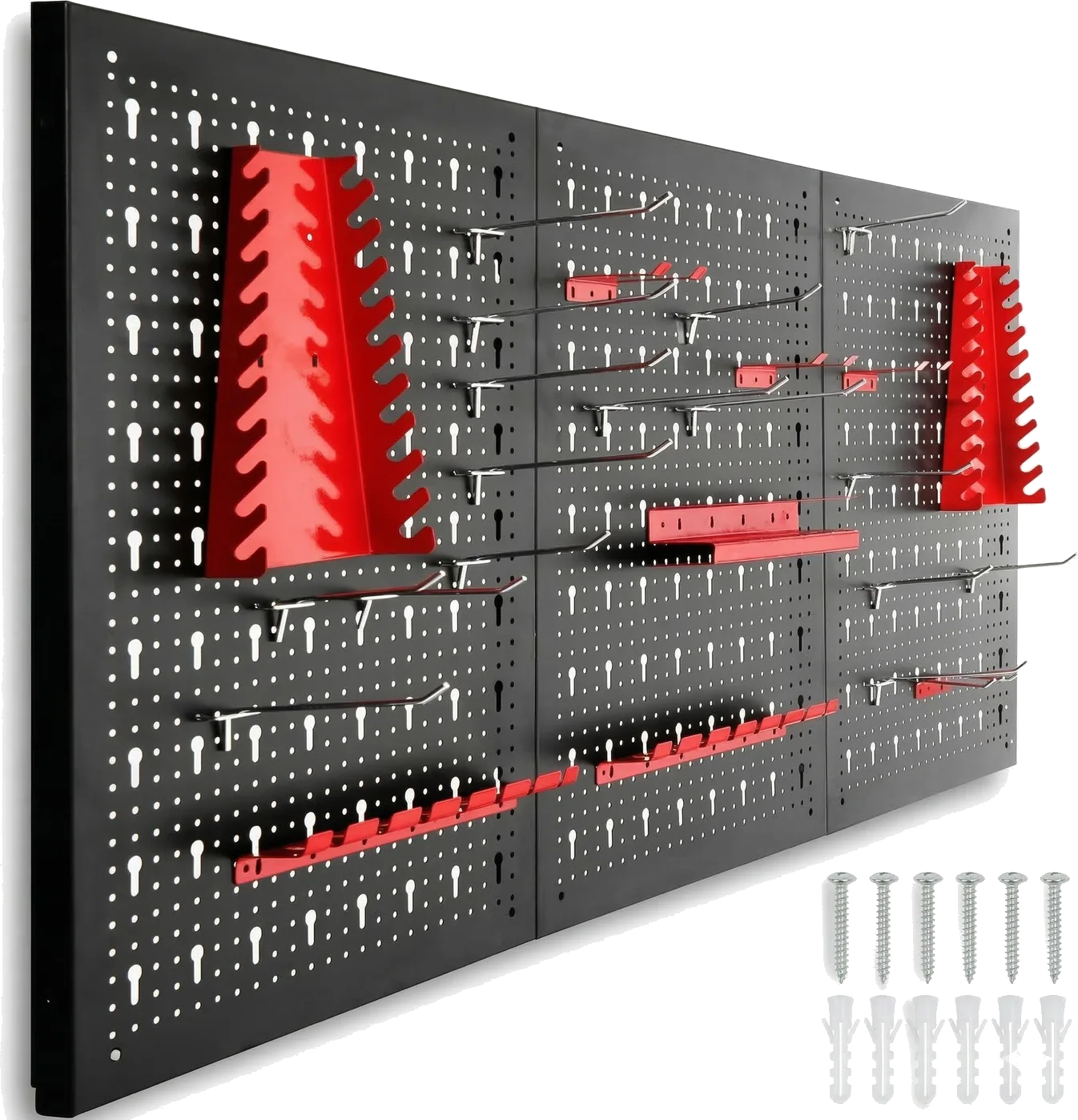 UltraToolz Metal Tool Board 120x60 cm, 25 Holders Included