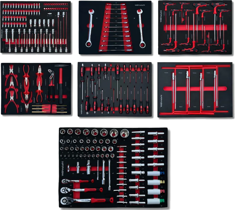 Seven drawers, each with a purpose