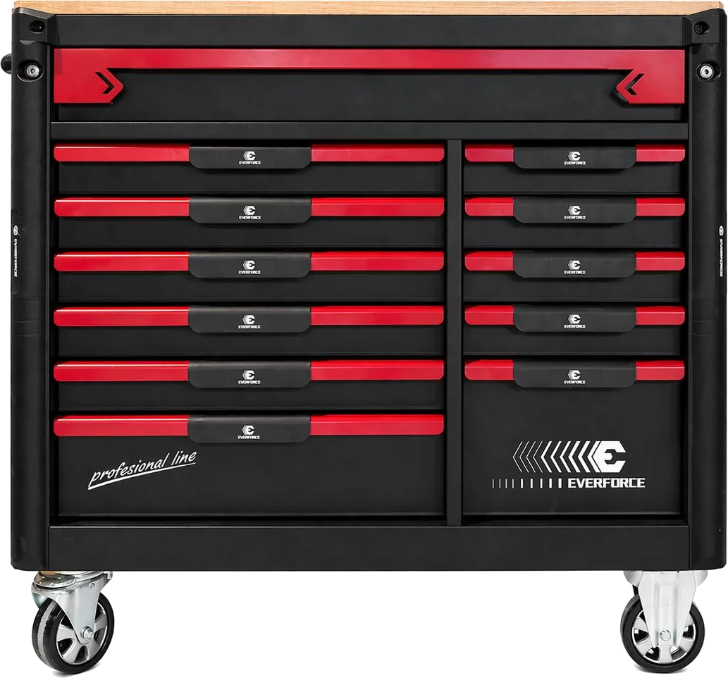 EverForce Professional 12-Drawer Tool Trolley, 300 Pieces