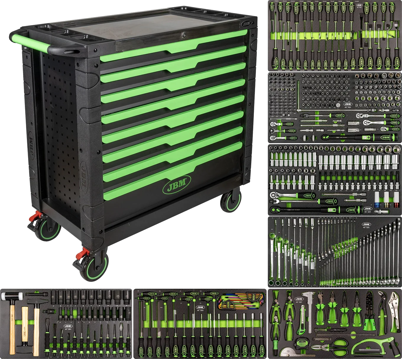 XL Tool Trolley 7/8 with Equipment, 468 Pieces