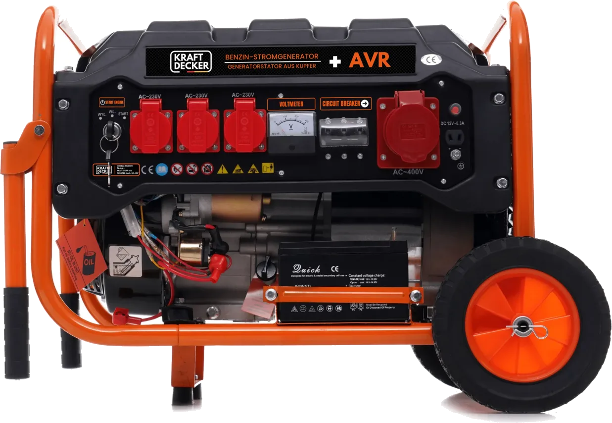 Soundproofed Petrol Generator 8.5 kW (8500W) with AVR (4)