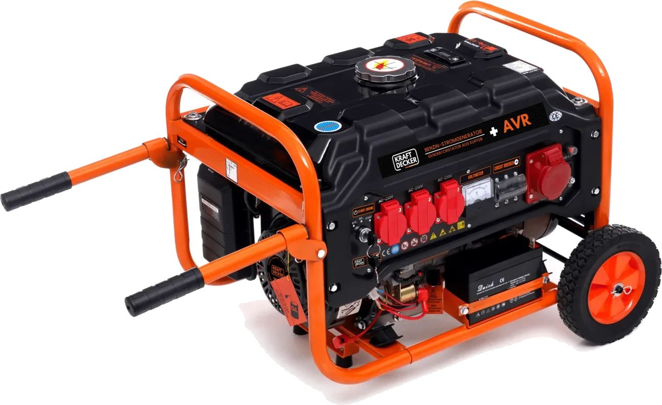 Soundproofed Petrol Generator 8.5 kW (8500W) with AVR (5)